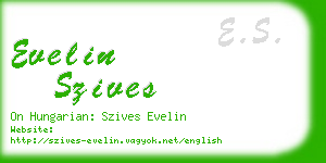 evelin szives business card